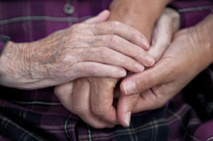 Hands of older adults